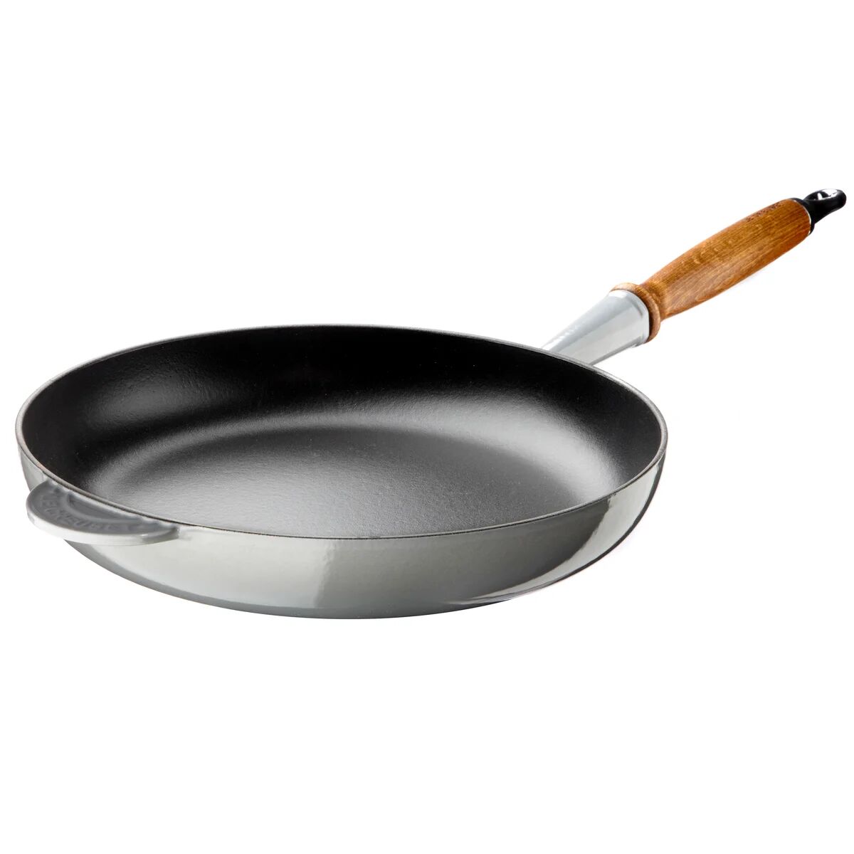 Le Creuset stekepanne med trehank 28 cm Mist Gray