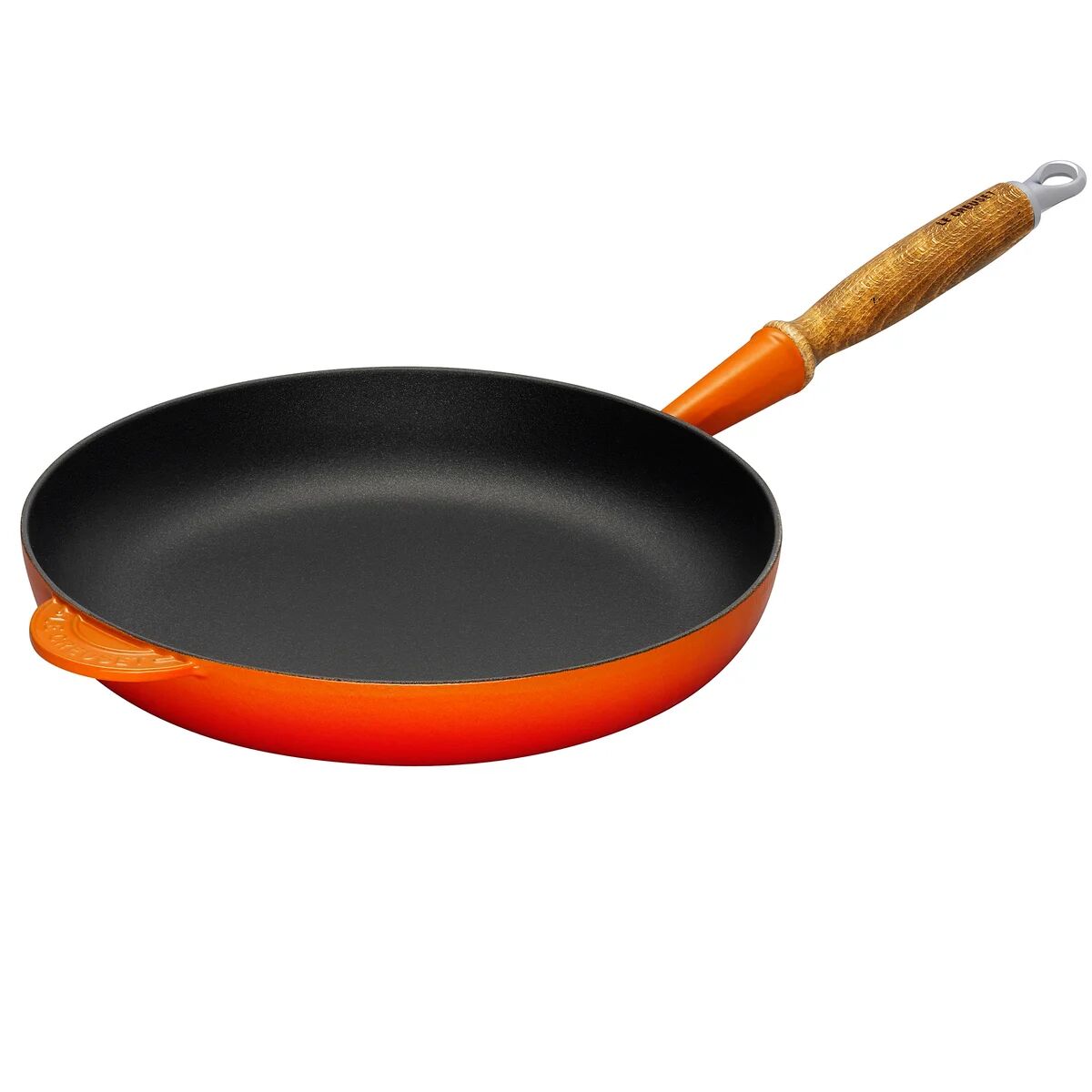 Le Creuset stekepanne med trehank 28 cm Volcanic