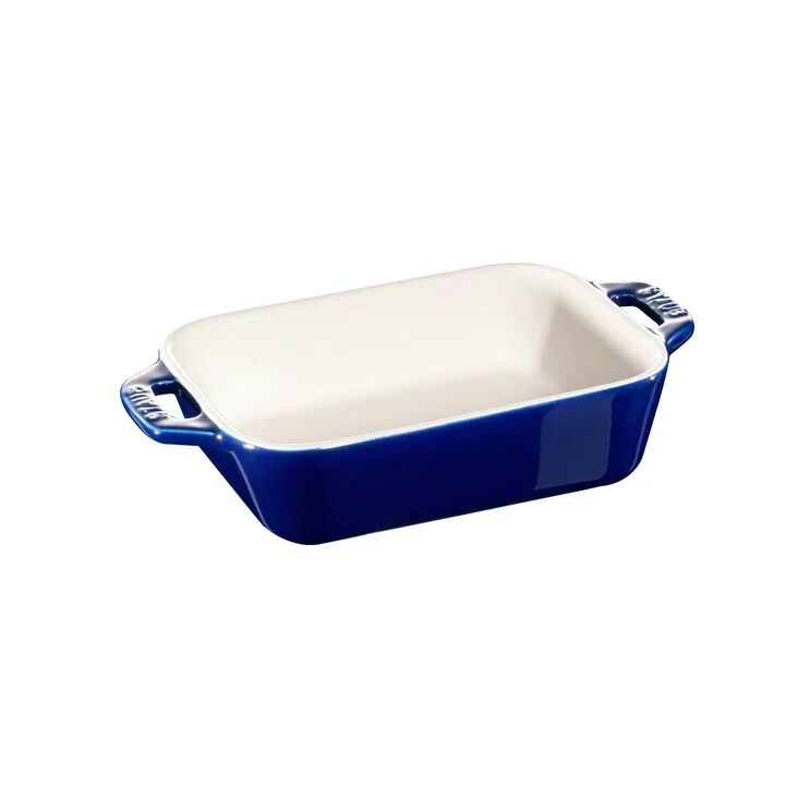 Staub rektangulær ovnsform 14 x 11 cm blå