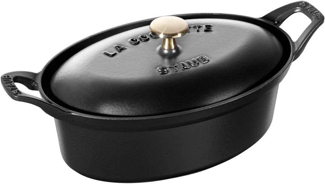 STAUB Vintage La Coquette gryte oval 1,7 L Svart