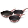 berlinger-haus Berlinger Haus I-Rose Set 2 Sartenes + Grill de Aluminio Forjado 20/24/28cm