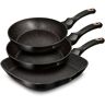 berlinger-haus Berlinger Haus Black Rose Set 2 Sartenes + Grill de Aluminio Forjado 20/24/28cm