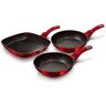 berlinger-haus Berlinger Haus Burgundy Set 2 Sartenes 20/24cm + Grill de Aluminio Forjado 28cm