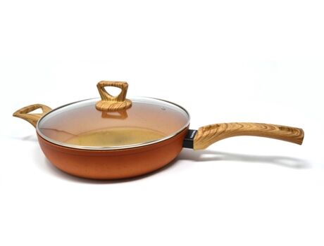 Amercook Frigideira com Tampa Terracotta (Alumínio fundido)