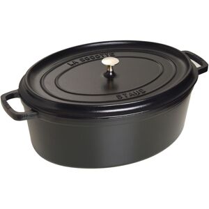 Staub La Cocotte Gryta 41 cm / 12 l, Oval, Svart, Gjutjärn