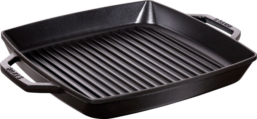 Staub Pure Grillpanna 33 cm kvadratisk Svart