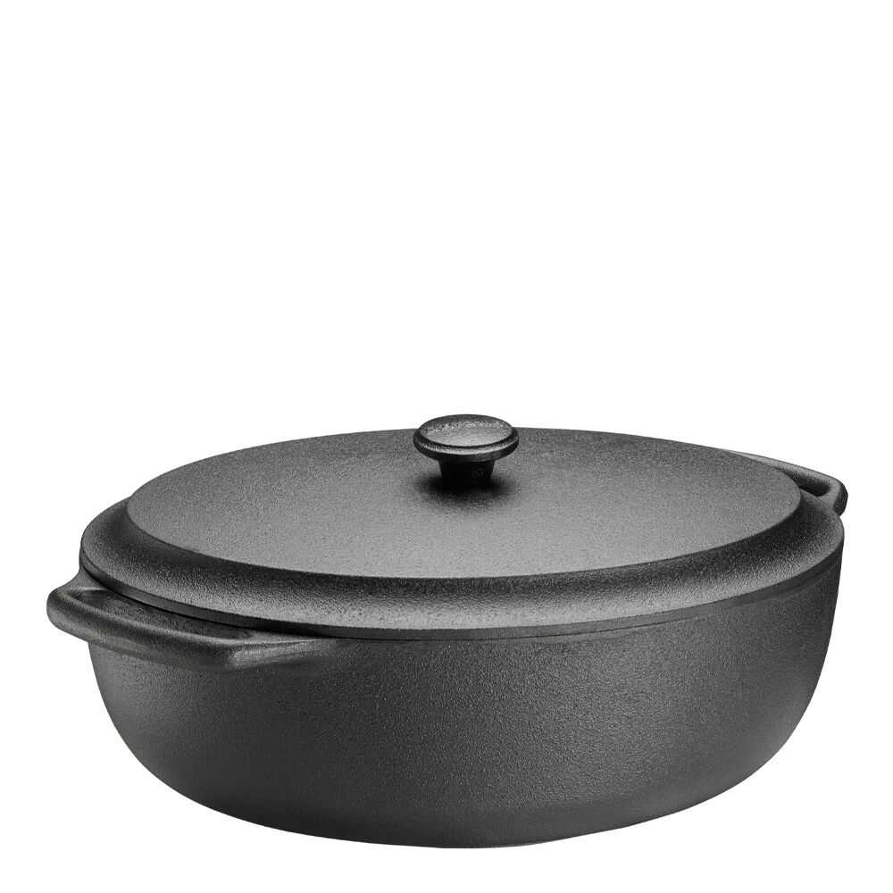 Skeppshult Gryta oval med järnlock 6 L