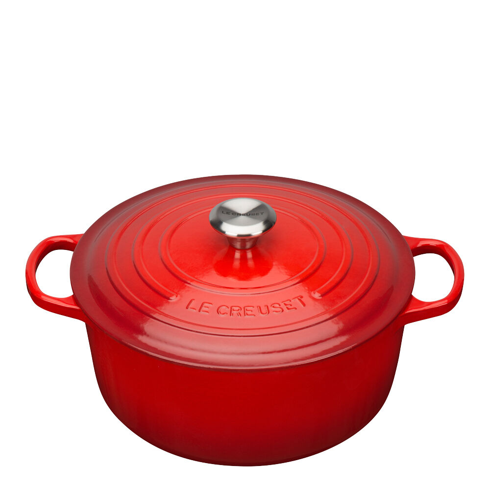 Le Creuset Signature Gjutjärnsgryta rund 28 cm 6,7 L Cerise