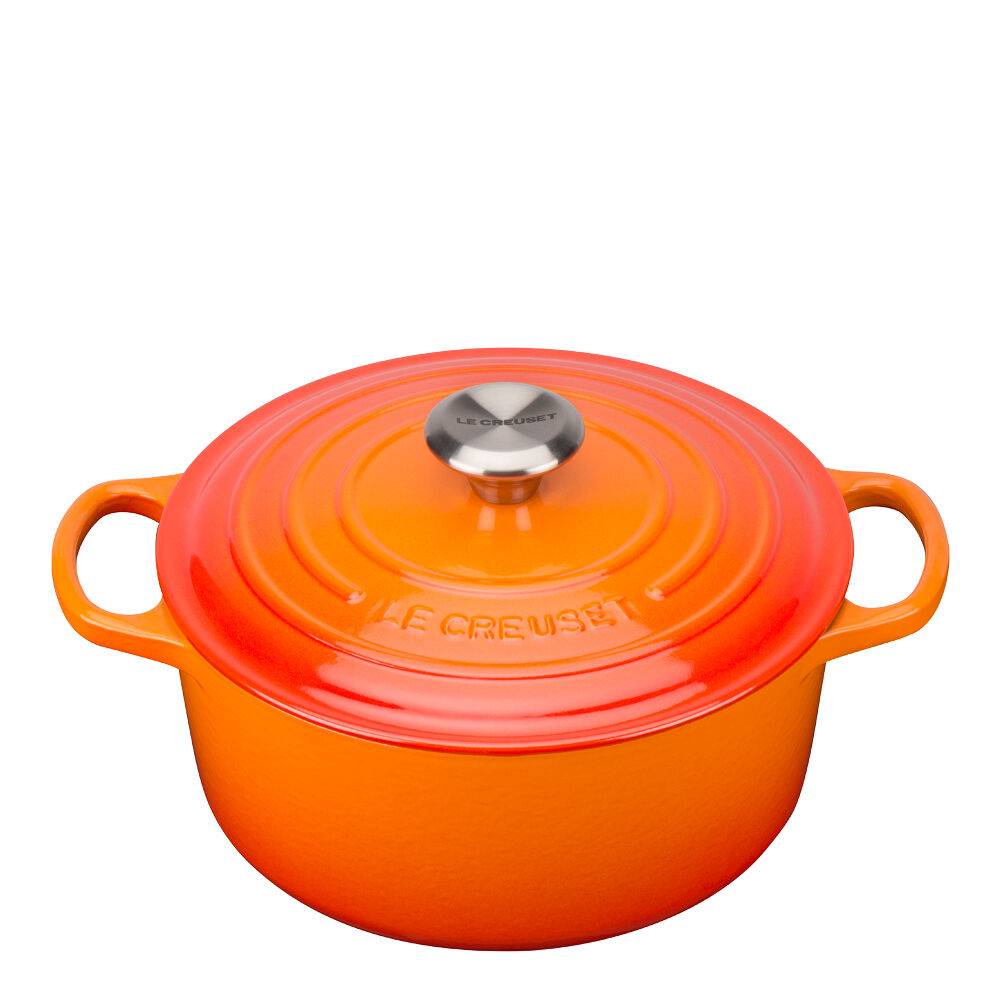 Le Creuset Signature Gjutjärnsgryta rund 24 cm 4,2 L Vulkan