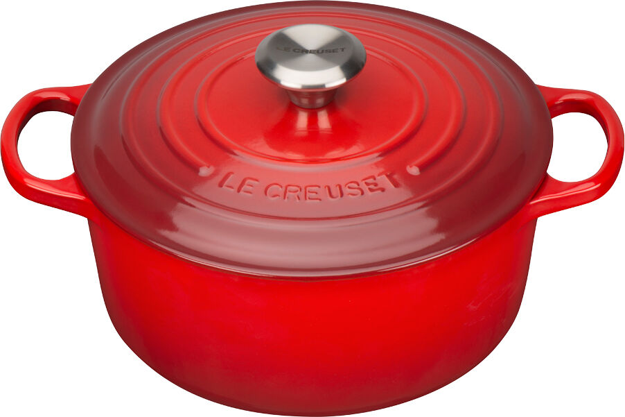 Le Creuset Signature Gjutjärnsgryta rund 24 cm 4,2 L Cerise