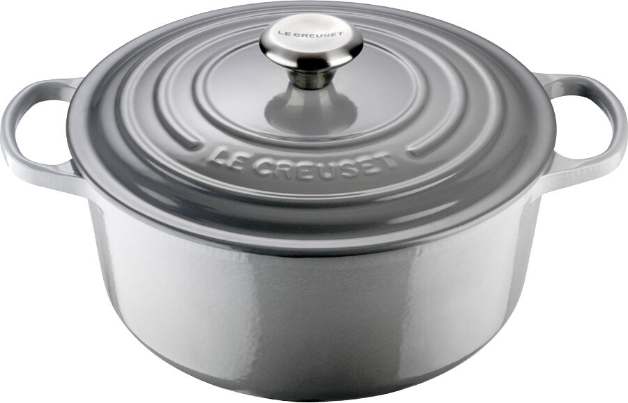 Le Creuset Signature Gjutjärnsgryta rund 26 cm 5,3 L Mist Grey