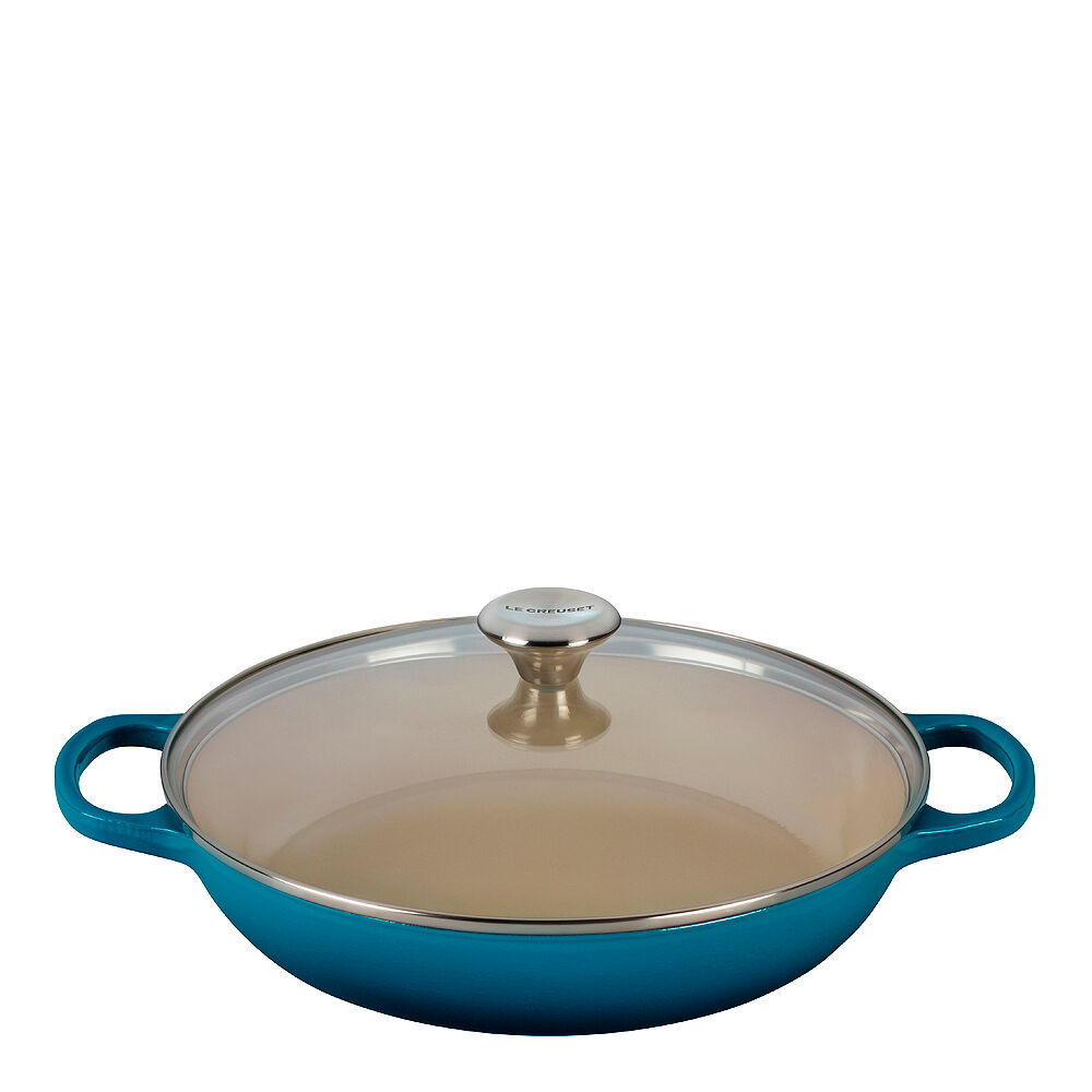 Le Creuset Signature Buffetgryta/Glaslock 3,5 L Deep Teal