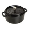 STAUB Litinová pekáč / kokpit , kulatá 24 cm, 3,8 l, černá