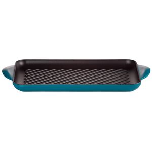 Le Creuset Deep Teal Cast Iron 32cm Rectangular Grill