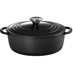 Le Creuset Satin Black Cast Iron 22cm Bistro Casserole