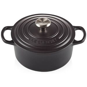 Le Creuset Signature Satin Black Cast Iron 24cm Round Casserole