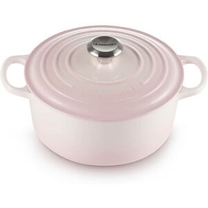 Le Creuset Signature Shell Pink Cast Iron 28cm Round Casserole