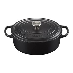 Le Creuset Signature Satin Black Cast Iron 29cm Oval Casserole