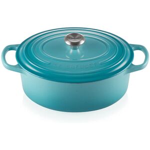 Le Creuset Signature Teal Cast Iron 29cm Oval Casserole