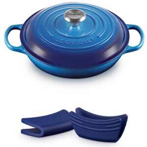 Le Creuset Signature Azure Cast Iron 26cm Shallow Casserole