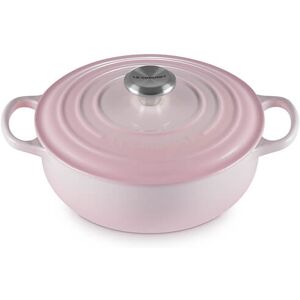 Le Creuset Signature Shell Pink 24cm Round Sauteuse