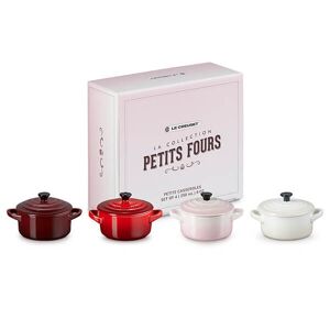 Le Creuset La Petits Fours Collection Set of 4 Petite Round Casseroles