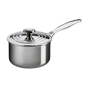 Le Creuset Signature Stainless Steel 18cm Saucepan With Lid