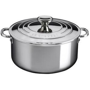 Le Creuset Signature Stainless Steel 24cm Shallow Casserole