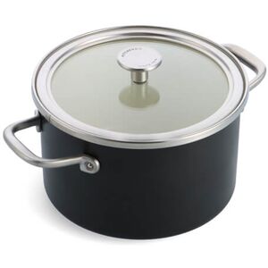 KitchenAid Steel Core Enamel Matte Black 20cm Casserole