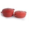 Masterclass 2pc Non-Stick Casserole Dish Set with 5L Casserole Dish and 4L Shallow Casserole Dish