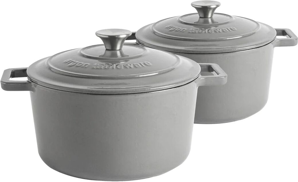 Photos - Bakeware Argon Tableware - Cast Iron Casserole Enameled Oven Dish Set - 4.5 Litre g