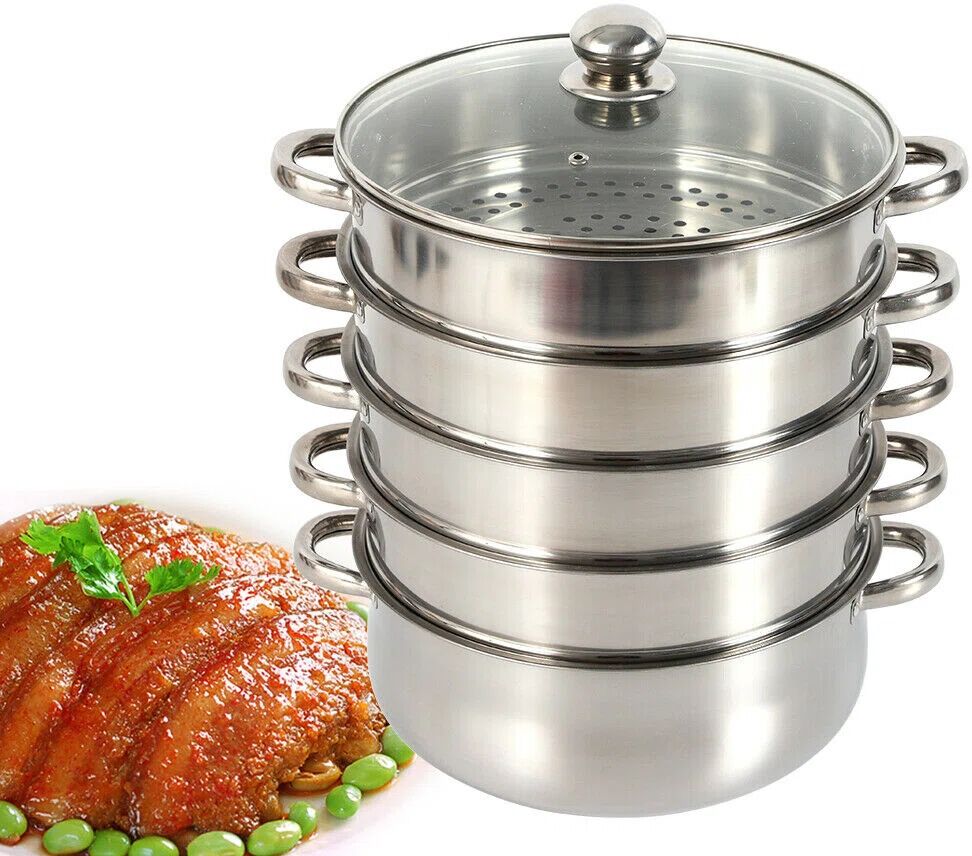 Photos - Stockpot Belfry Kitchen Stainless Steel Steam Cooker Steamer Containers With Glass