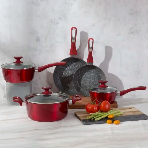 Symple Stuff Jareth 5 Pieces Aluminium Non Stick Cookware Set Symple Stuff 88cm H X 98cm W X 198cm D