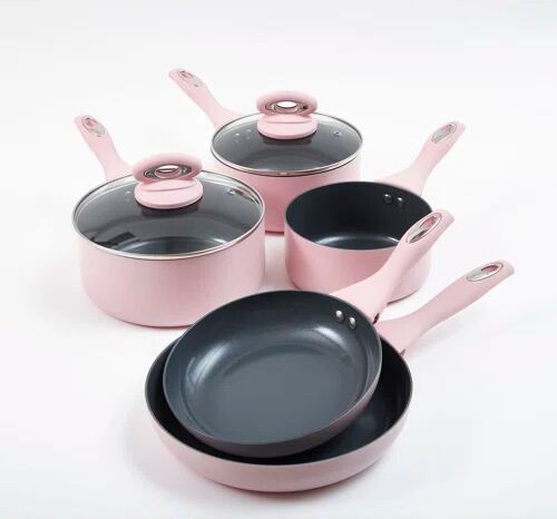 17 Stories Amatallah 7 Piece Aluminium Non Stick Cookware Set 17 Stories Small