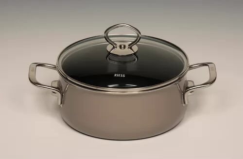 Riess Kelomat Grigio Top 3000 Enamel Casserole Riess Kelomat Diameter: 24cm  - Size: 28 cm diameter