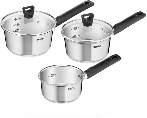 Tefal Simpleo 5 Piece Stainless Steel Non Stick Cookware Set Tefal  - Size: 36cm H X 16cm W X 19cm D