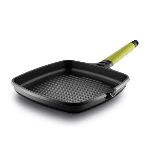 Symple Stuff Rhonda Non-Stick Grill Pan Symple Stuff Colour: Black/Magenta, Size: 22cm  - Size: 22cm