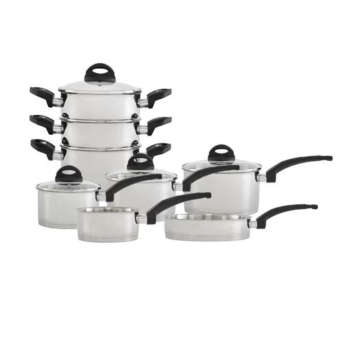 Tower Morphy Richards 12 Piece Stainless Steel Cookware Set Tower  - Size: Rectangle 160 x 230cm