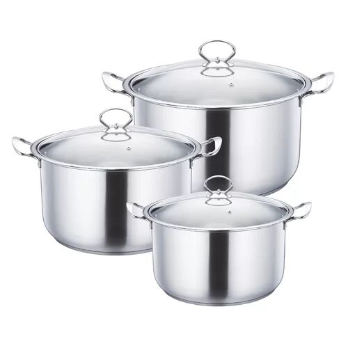 SQ Professional Gems 6 Piece Stainless steel Cookware Set SQ Professional Colour: Silver