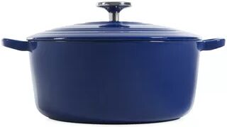 BK Cookware Bourgogne Cast Iron Round Casserole BK Cookware Colour: Royal Blue, Capacity: 6.7 L  - Size: 66.04cm H x 45.72cm W x 3.81cm D