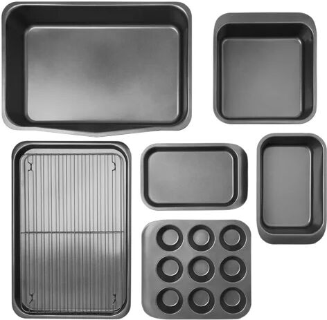 Symple Stuff Gruver 7 Piece Non-Stick Bakeware Set Symple Stuff  - Size: 94cm H X 140cm W X 45cm D