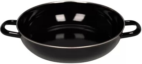 Riess Kelomat Enamel Casserole in Black Riess Kelomat Size: 28 cm diameter  - Size: 24cm -28cm W X 24cm -28cm D