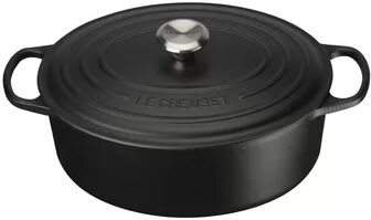 Le Creuset Signature Oval Casserole Dish Le Creuset Colour: Black, Size: 29cm  - Size: Small