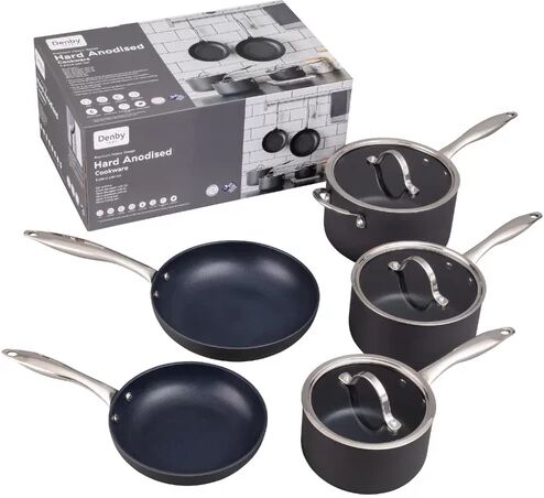 Denby 5 Piece Aluminum Non Stick Cookware Set Denby  - Size: 39cm H X 28cm W X 34cm D