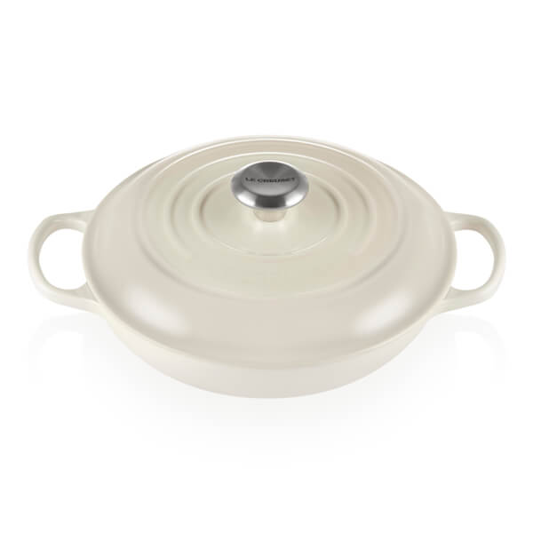 Le Creuset Signature Meringue Cast Iron 30cm Shallow Casserole