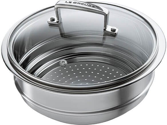 Le Creuset Multi-steamer Insert with Glass Lid