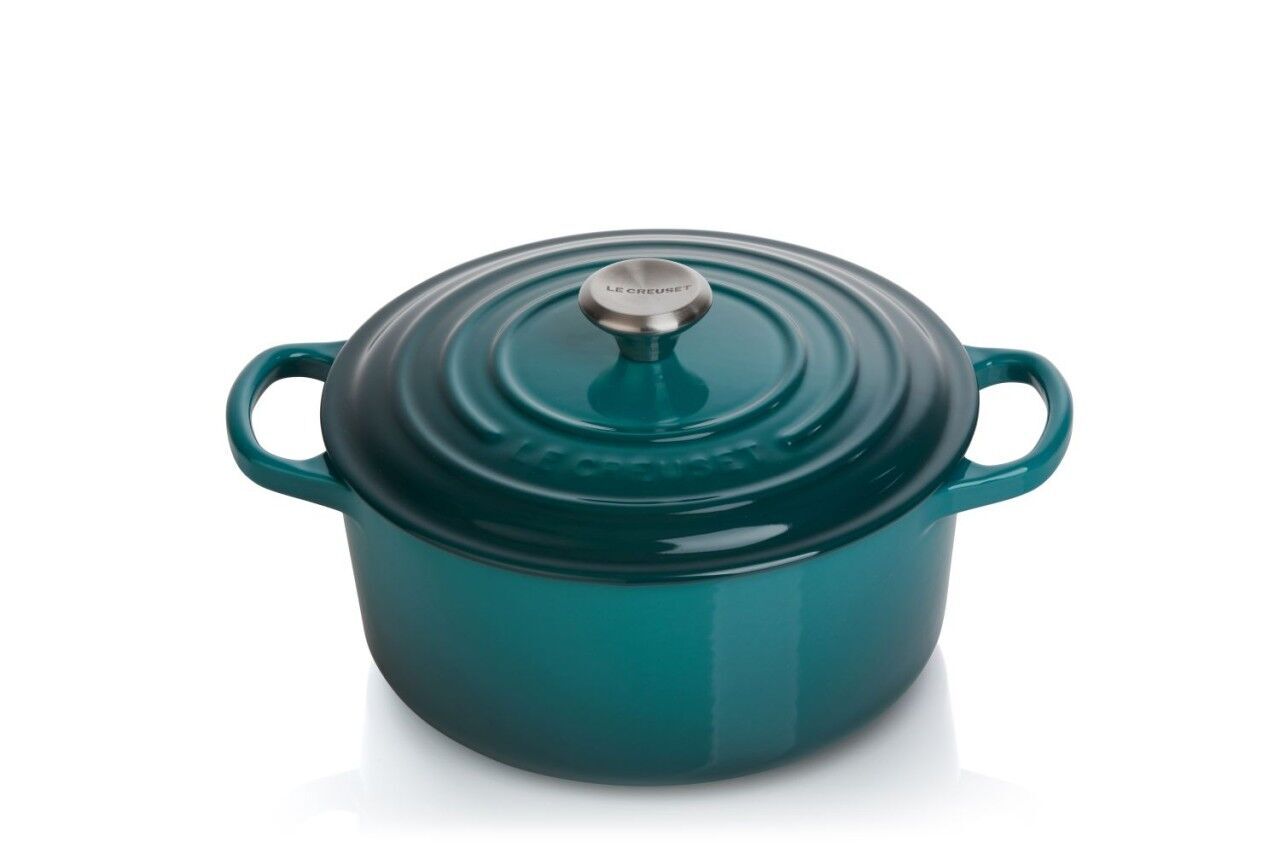 Le Creuset Signature Round Dutch Oven Deep Teal "24 cm