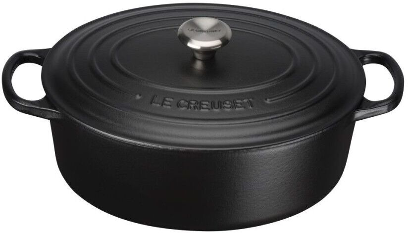 Le Creuset Signature Oval Dutch Oven Licorice "27 cm