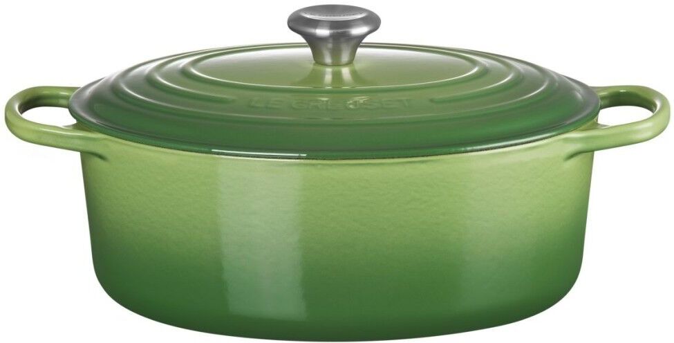 Le Creuset Signature Oval Dutch Oven Bamboo Green "31 cm