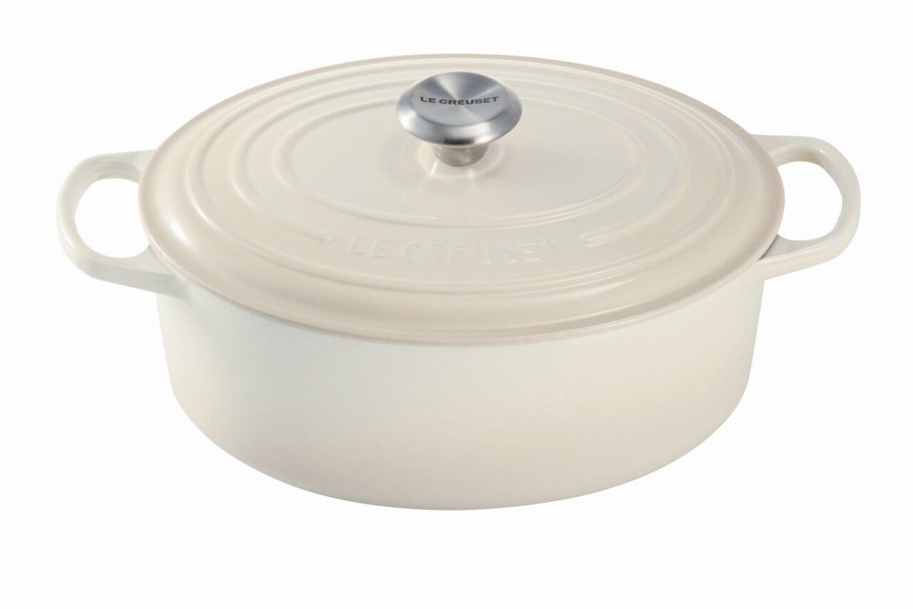 Le Creuset Signature Oval Dutch Oven Meringue "31 cm